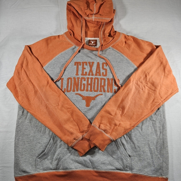 Texas Longhorn Women's Hoodie XL Authentic Apparel Burnt Orange and Gray - Picture 1 of 7
